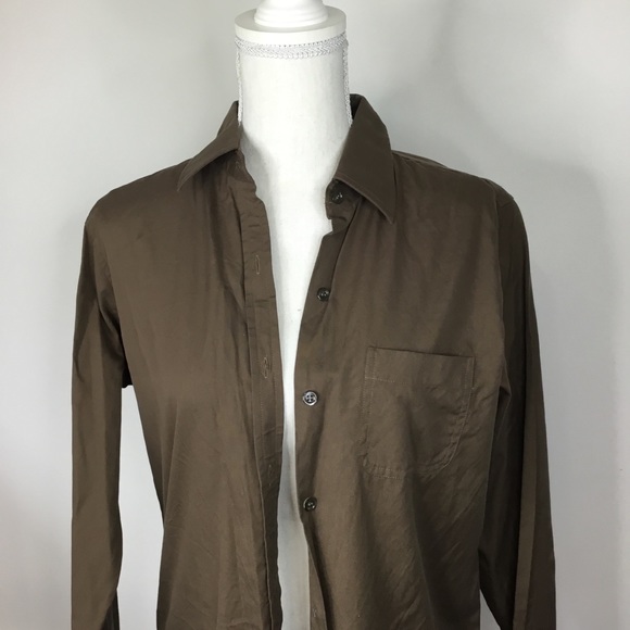 J. Crew brown button down top - Picture 5 of 7
